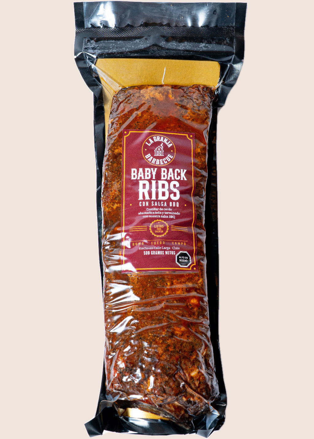 Baby Back Ribs Ahumadas Con Salsa BBQ