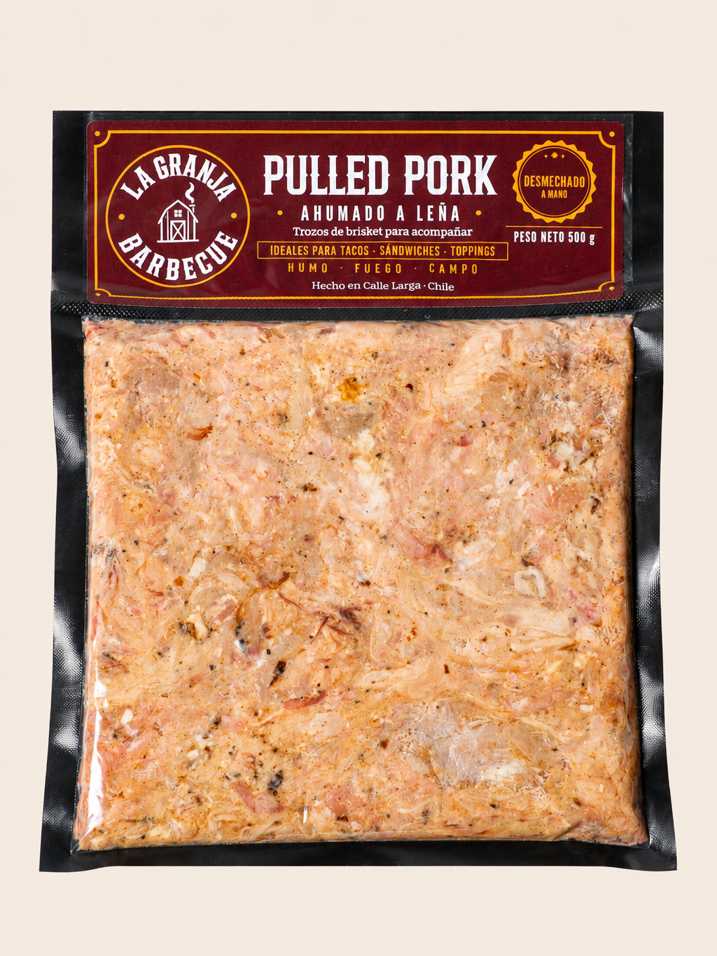 Pulled Pork Ahumado A Leña